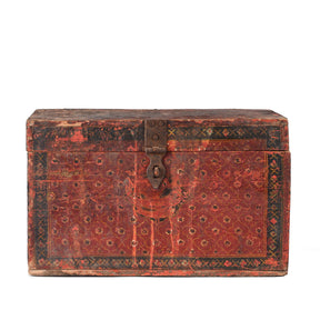 Painted Jain Book Box From Gujarat - 19th Century
