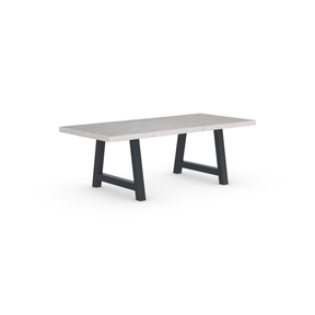 Rochester Dining Table - Long Overhang Custom Frame