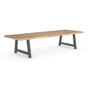 Rochester Dining Table - Long Overhang Custom Frame