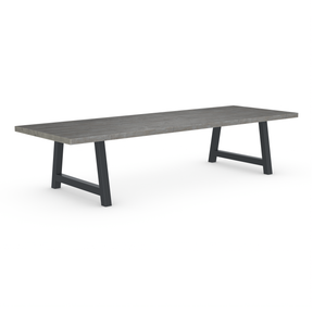Rochester Dining Table - Long Overhang Custom Frame