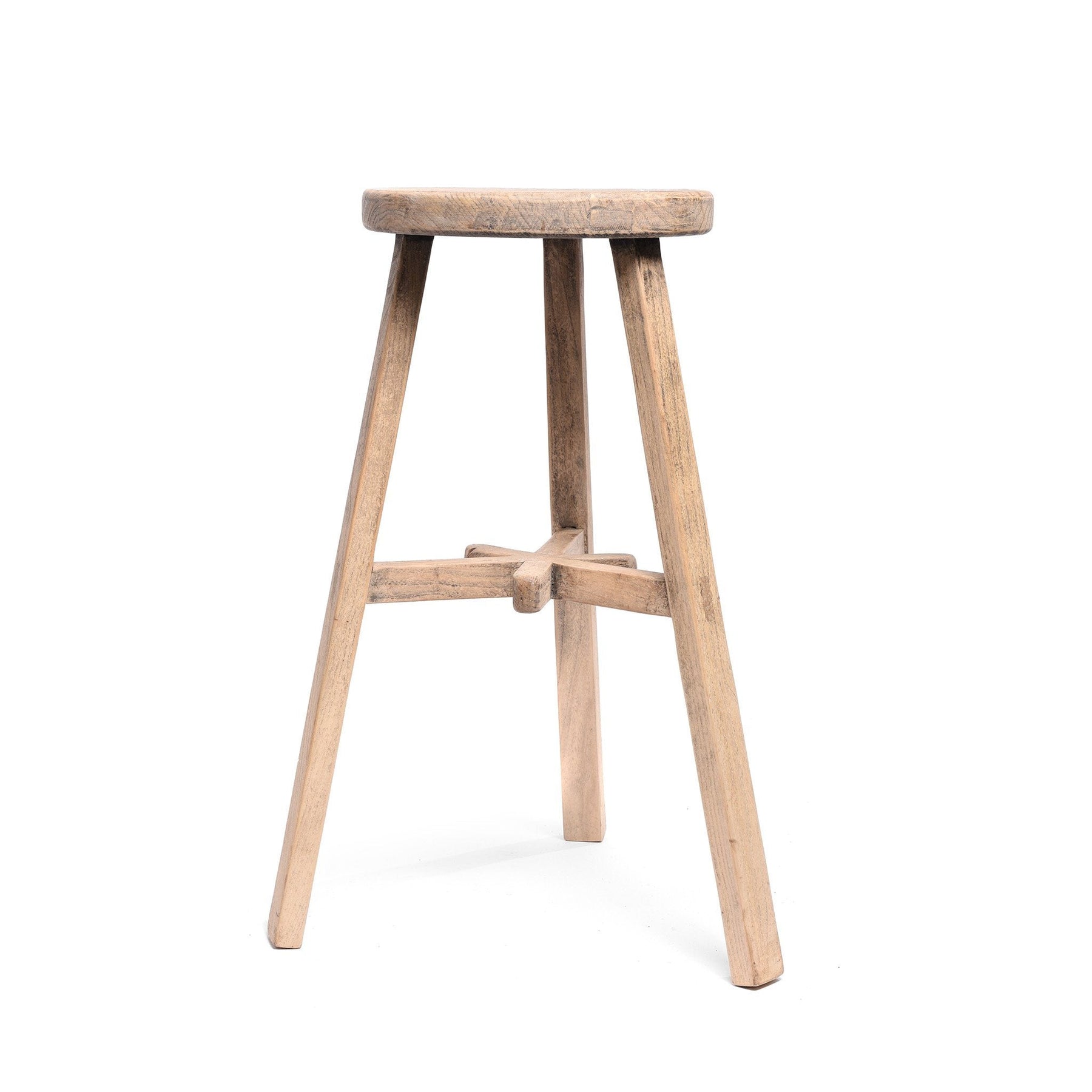 Bleached Elm Bar Stool