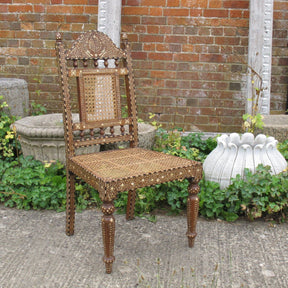 Bone Inlay Chair With Arms