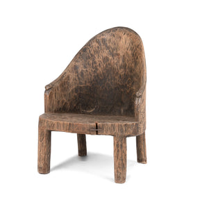 Carved Tribal Chair From Nagaland -  Ca 1920