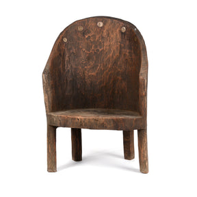 Carved Tribal Chair From Nagaland -  Ca 1920