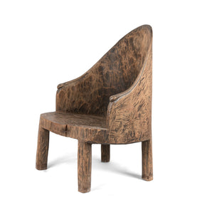 Carved Tribal Chair From Nagaland -  Ca 1920