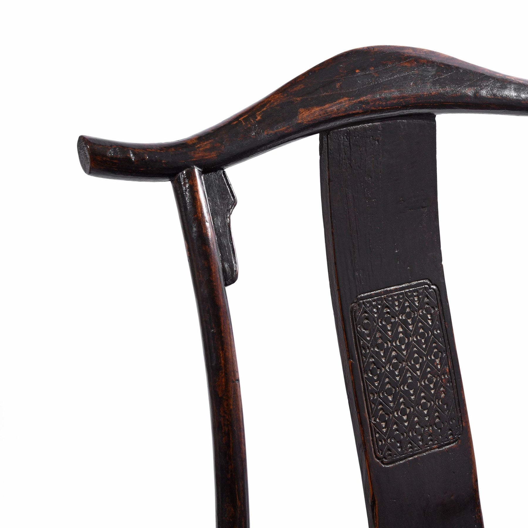 Elm Chinese Officials Hat Chair - 19thC