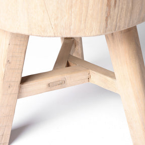 Farmers Chopping Block Stool - Willow - Ca 1920