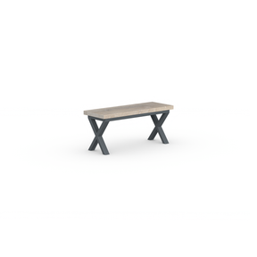 Shelby Bench - Crossed Leg