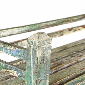Vintage Painted Indian Teak Shelf - Ca 1930