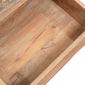 One Drawer Side Table Made From Reclaimed Wood