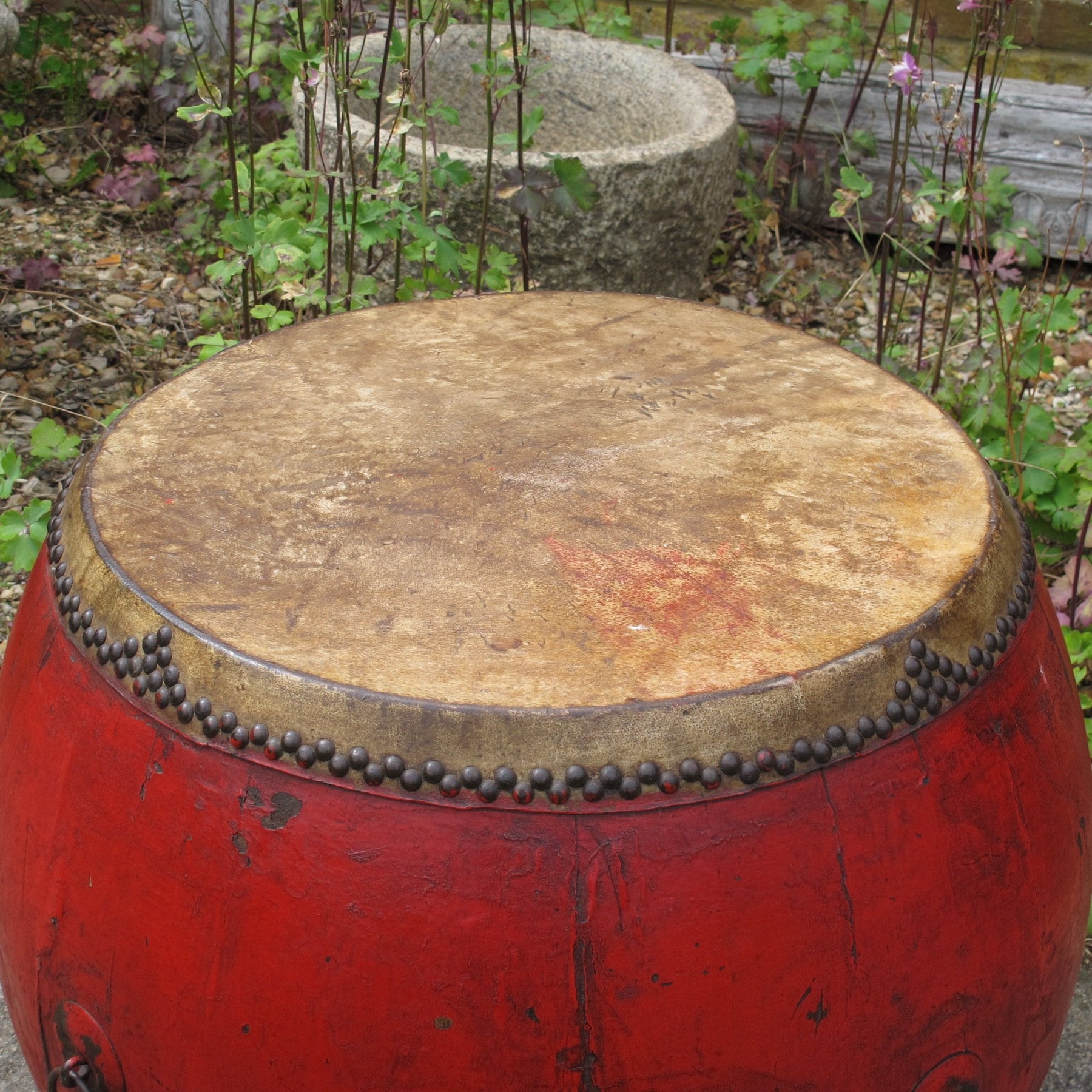 Vintage Chinese Drum (Tanggu) - 19thC