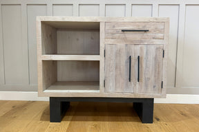 116.5 cm Cavendish Sideboard with anthracite metal - Grey - Ex-Display