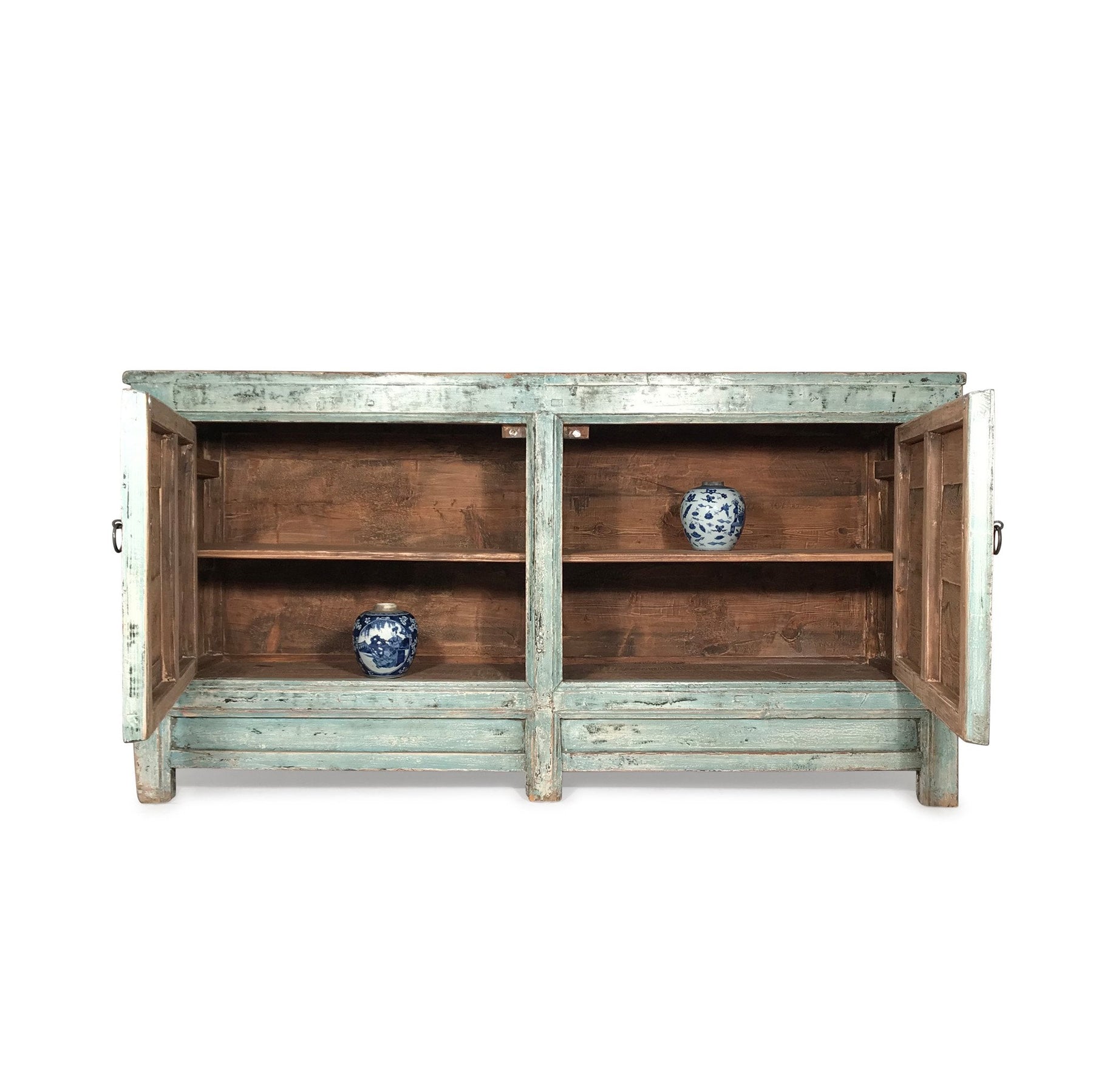 2 Door Painted Mongolian Sideboard - Ca 1920