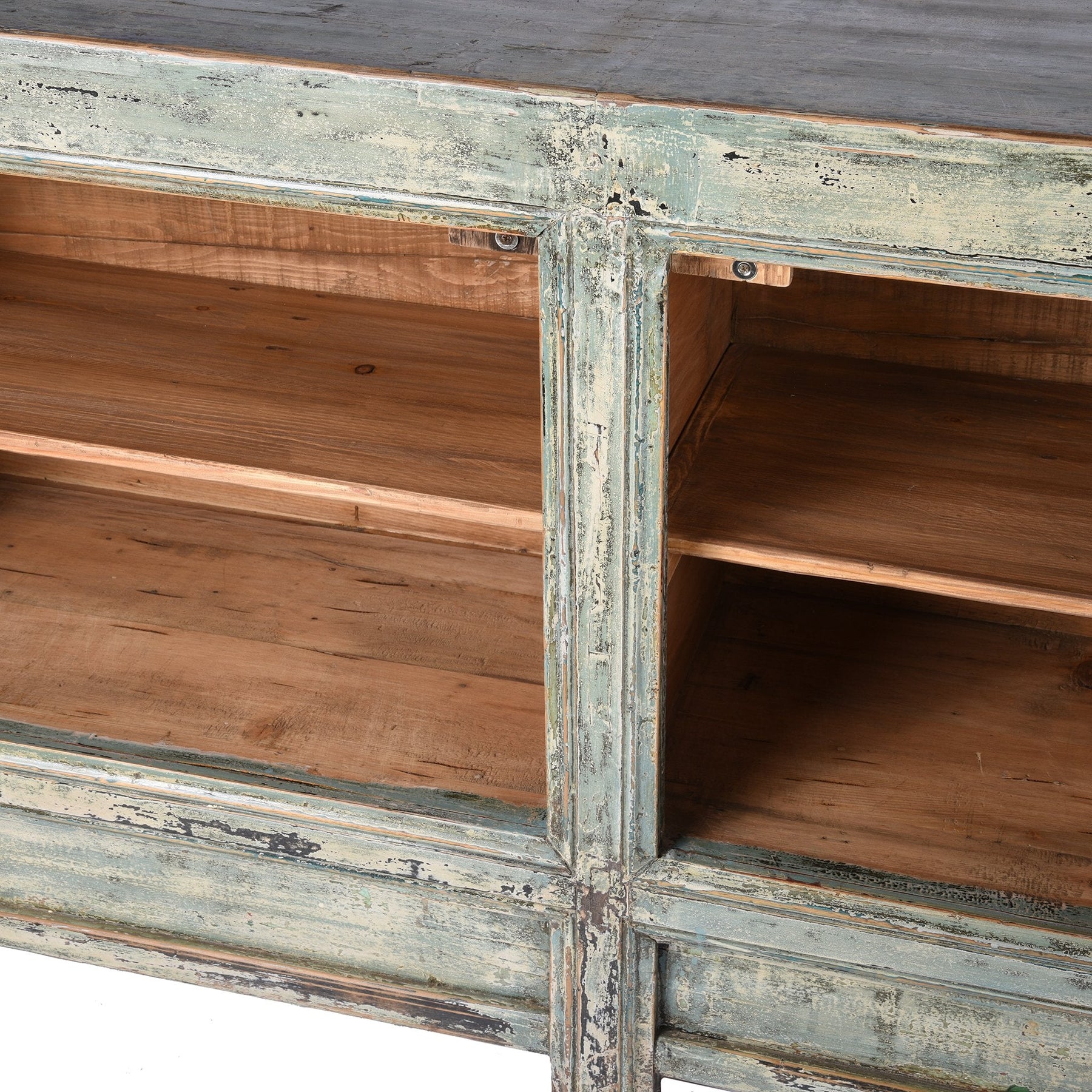 2 Door Painted Mongolian Sideboard - Ca 1920