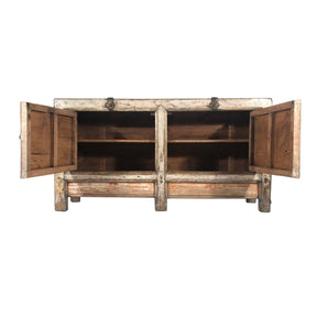2 Door Pastel Mongolian Sideboard - 19thC