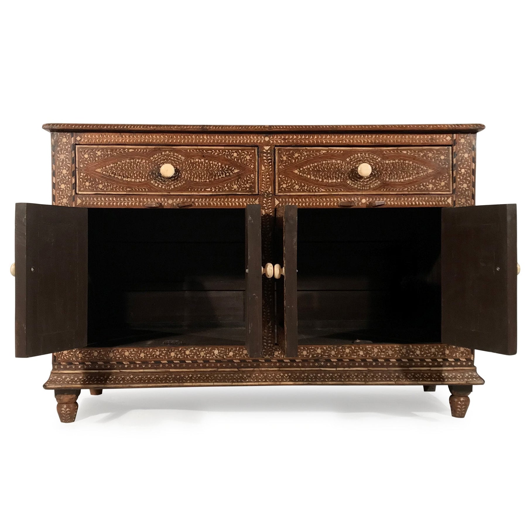 Antique Bone Inlay Sideboard - Ca 1920