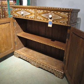 Bone Inlay Sideboard - Teakwood  - 19thC