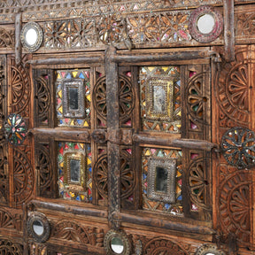 Carved Teak Damchiya Chest From Kutch - Ca 1920