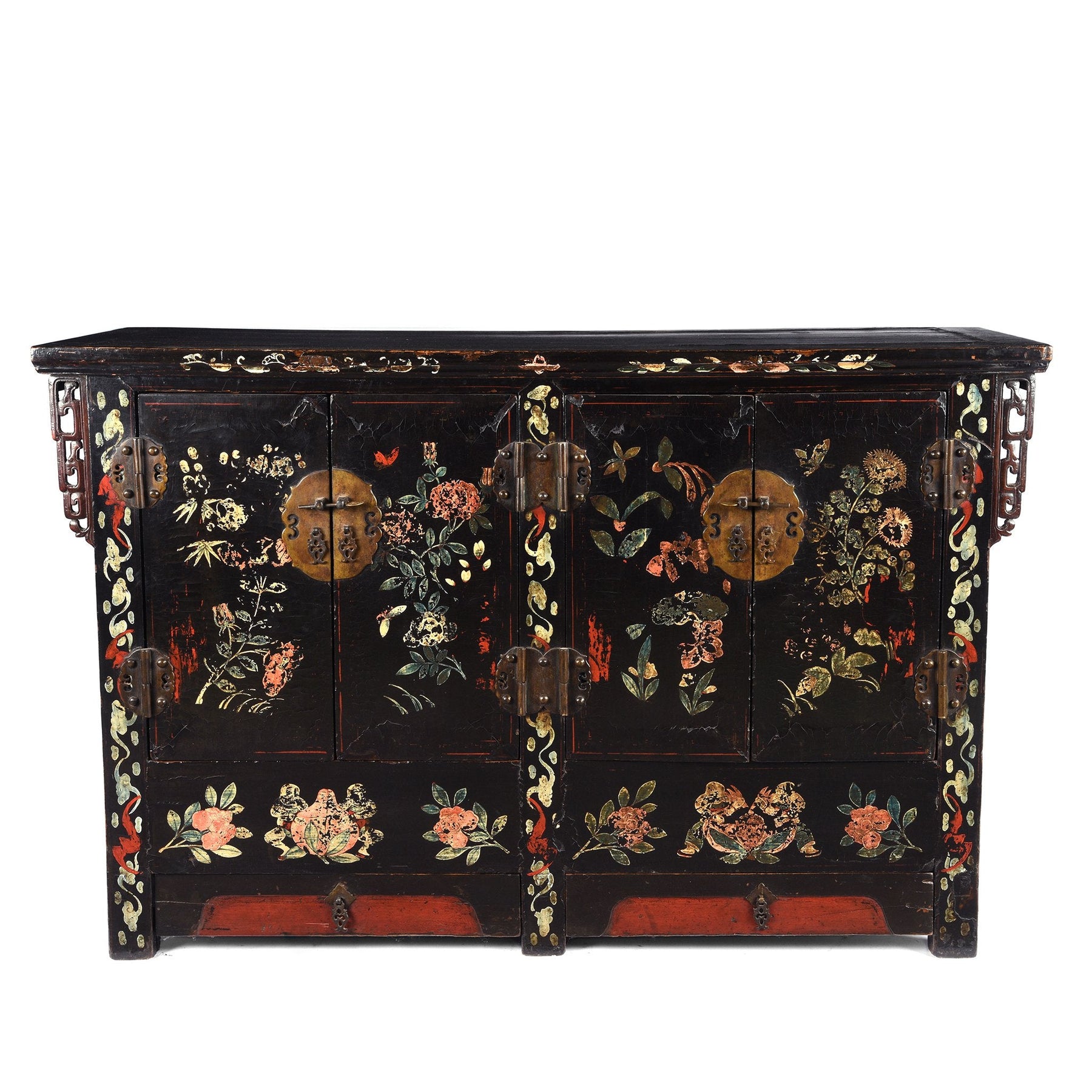 Chinese Black Lacquer Sideboard - 18th Century