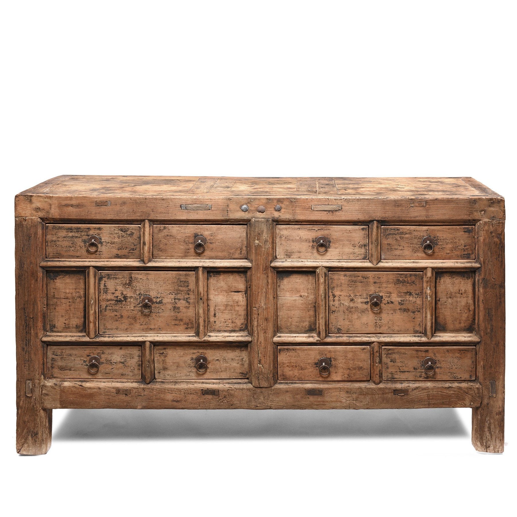 Elm Chest Of Drawers From Gansu - Late 19thC