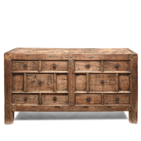 Elm Chest Of Drawers From Gansu - Late 19thC