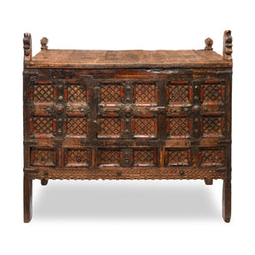 Indian "Damchiya" Dowry Chest From Kutch - 19thC