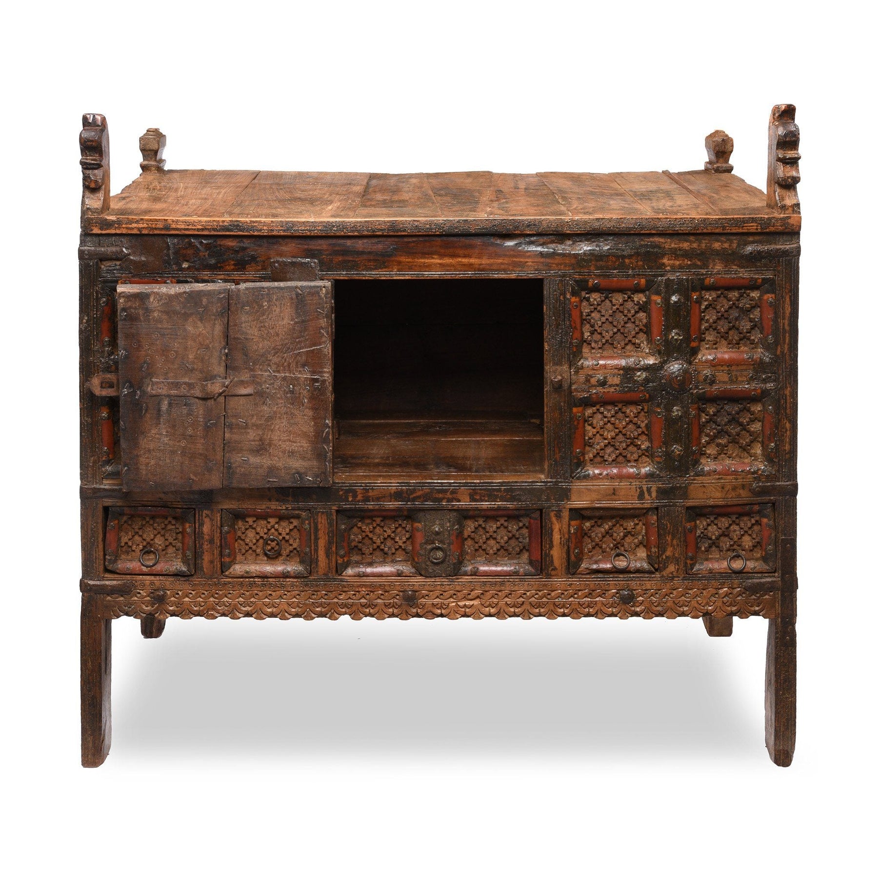 Indian "Damchiya" Dowry Chest From Kutch - 19thC