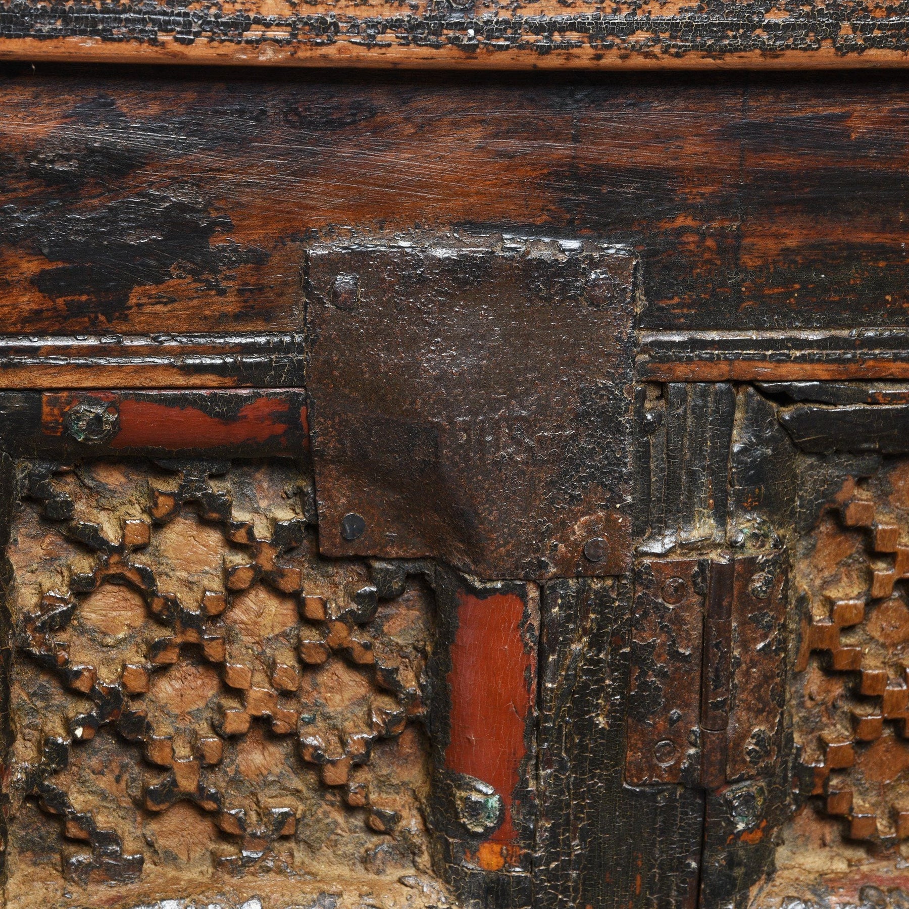 Indian "Damchiya" Dowry Chest From Kutch - 19thC