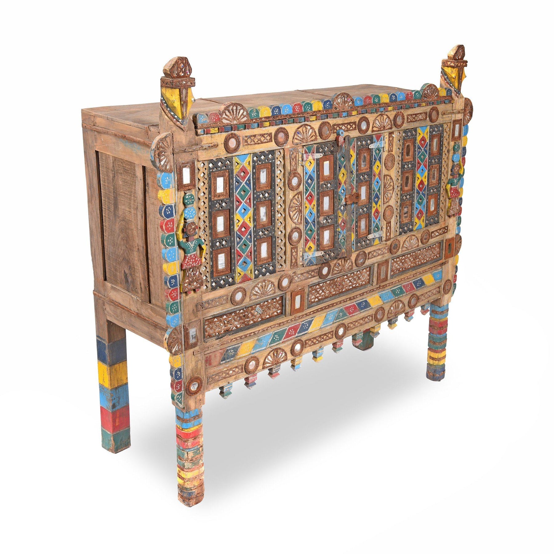 Indian "Damchiya" Dowry Chest From Kutch - Ca 1920
