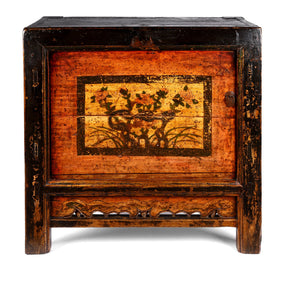 Mongolian Sideboard With Original Painting - 19thC