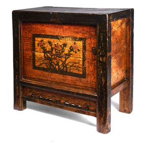 Mongolian Sideboard With Original Painting - 19thC
