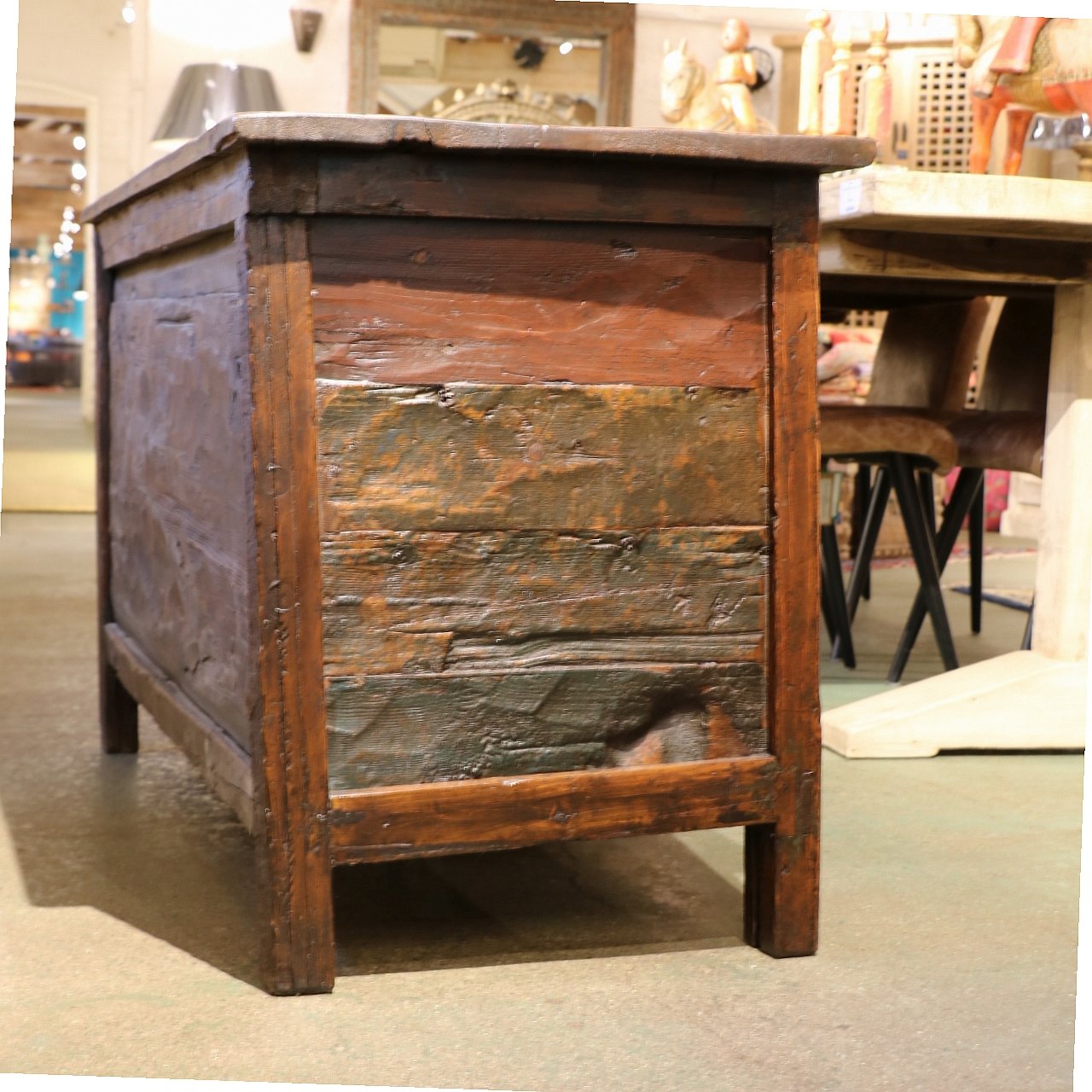 Original Painted Lectern From Tibet
