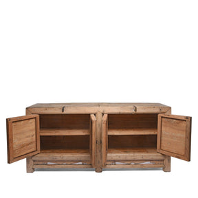 Painted 4 Door Mongolian Sideboard - 19thC