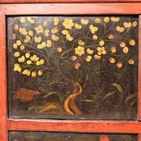 Painted Altar Cabinet From Tibet  - 19thC