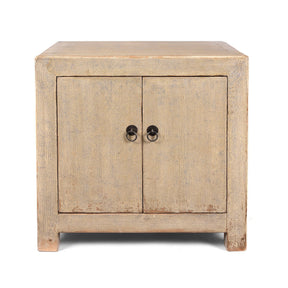 Painted Chinese Side Cabinet Made From Reclaimed Pine
