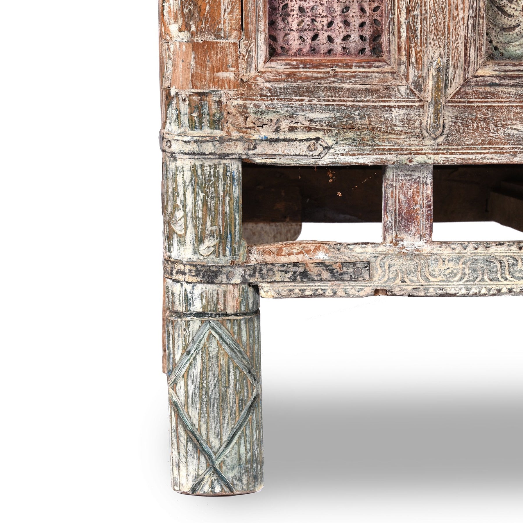 Painted Indian Dowry Chest "Damchiya" From Kutch - Early 20thC