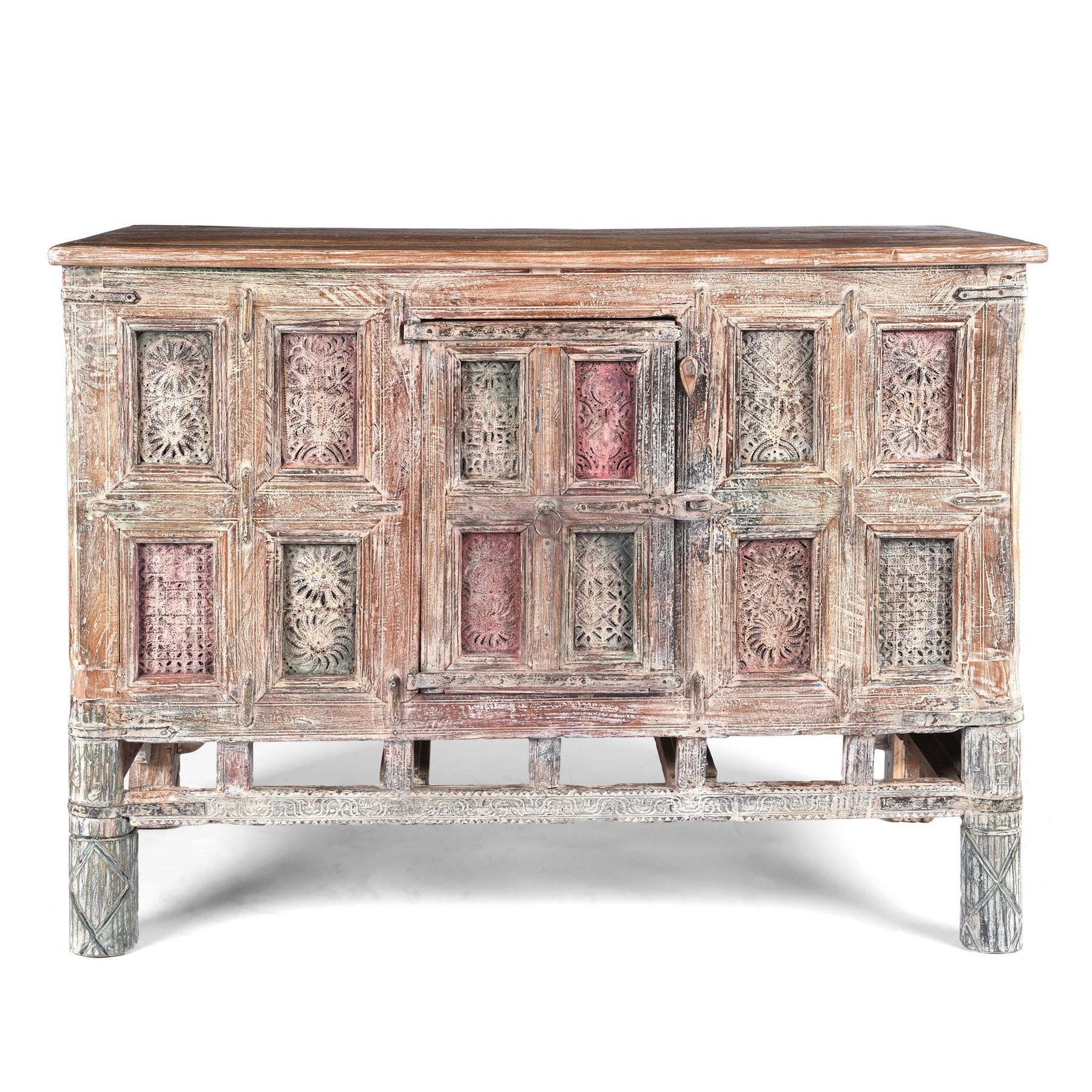 Painted Indian Dowry Chest "Damchiya" From Kutch - Early 20thC
