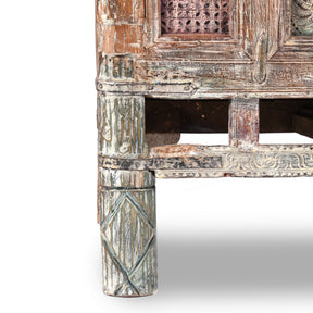 Painted Indian Dowry Chest "Damchiya" From Kutch - Early 20thC