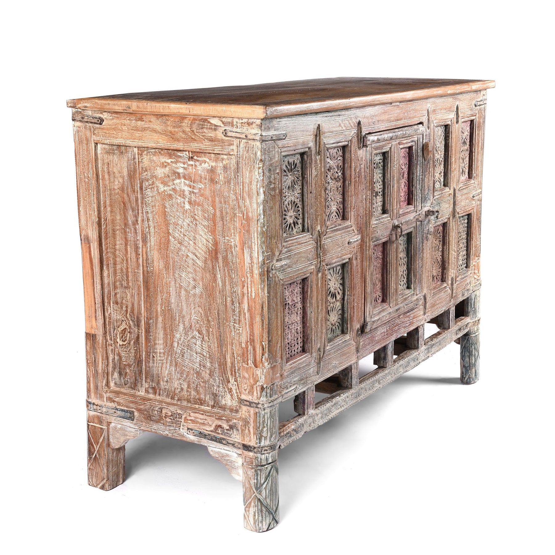 Painted Indian Dowry Chest "Damchiya" From Kutch - Early 20thC