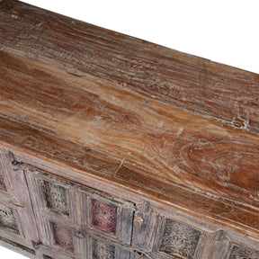 Painted Indian Dowry Chest "Damchiya" From Kutch - Early 20thC