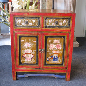 Painted Mongolian Sideboard