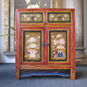 Painted Mongolian Sideboard
