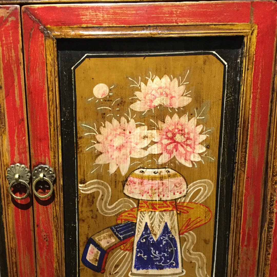 Painted Mongolian Sideboard