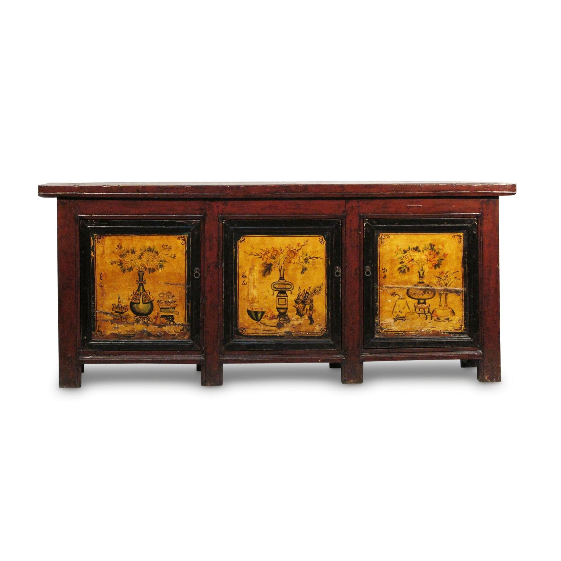Painted Sideboard From Mongolia - 19thC