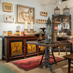 Painted Sideboard From Mongolia - 19thC