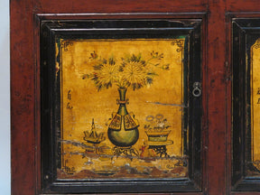Painted Sideboard From Mongolia - 19thC