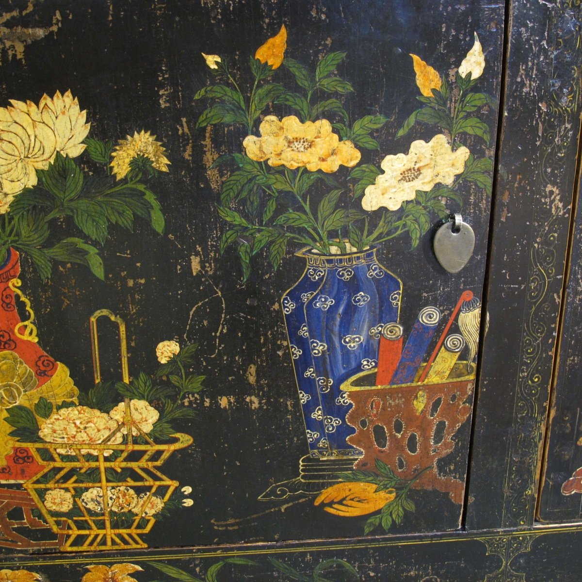 Painted Sideboard From Mongolia - 19thC