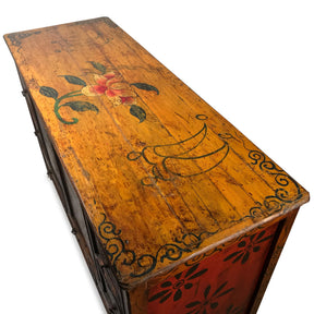 Painted Tibetan Altar Cabinet (Reproduction)