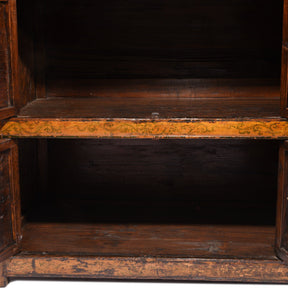 Painted Tibetan Cabinet From Lhasa - 19thC