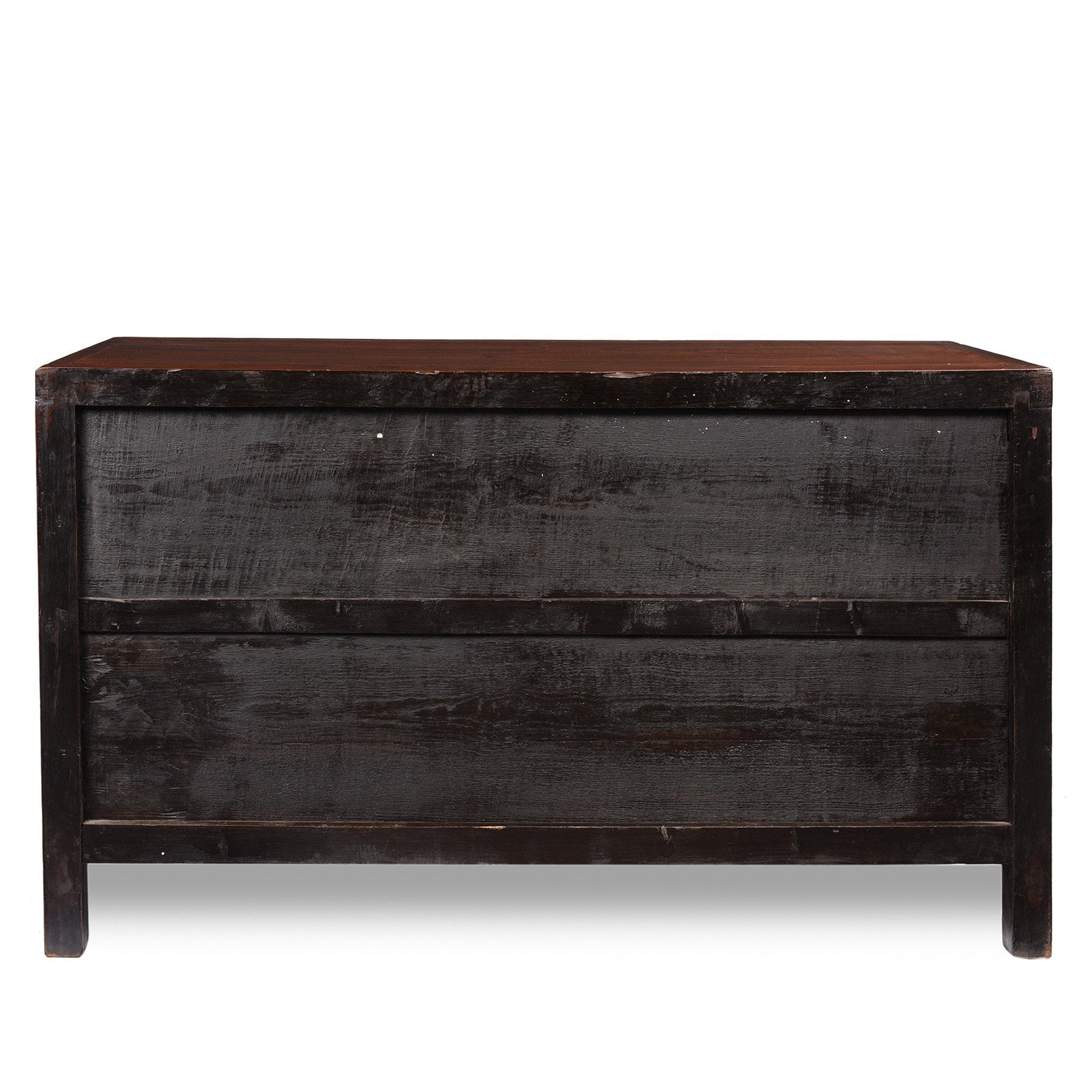 Red Lacquer Chinese Sideboard From Dongbei - Ca 1920